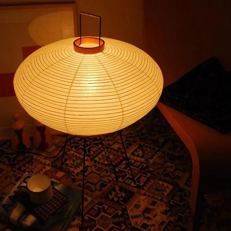 Floor Lamp Tripod - Wabi Sabi Noguchi Akari Japanese Rice