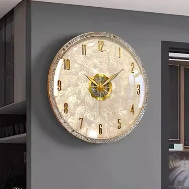 Lighting Home Decor Wall Clocks - Modern Light Luxury Living Room Wall