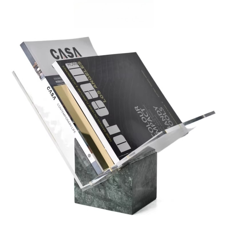 Lighting And Decor Magazine - Light Luxury Simple Acrylic Magazine Rack