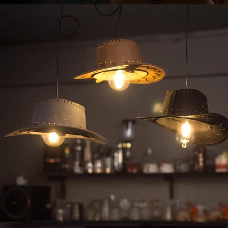 Lighting Decor Store - Creative Art Cowboy Hat Pendant Light