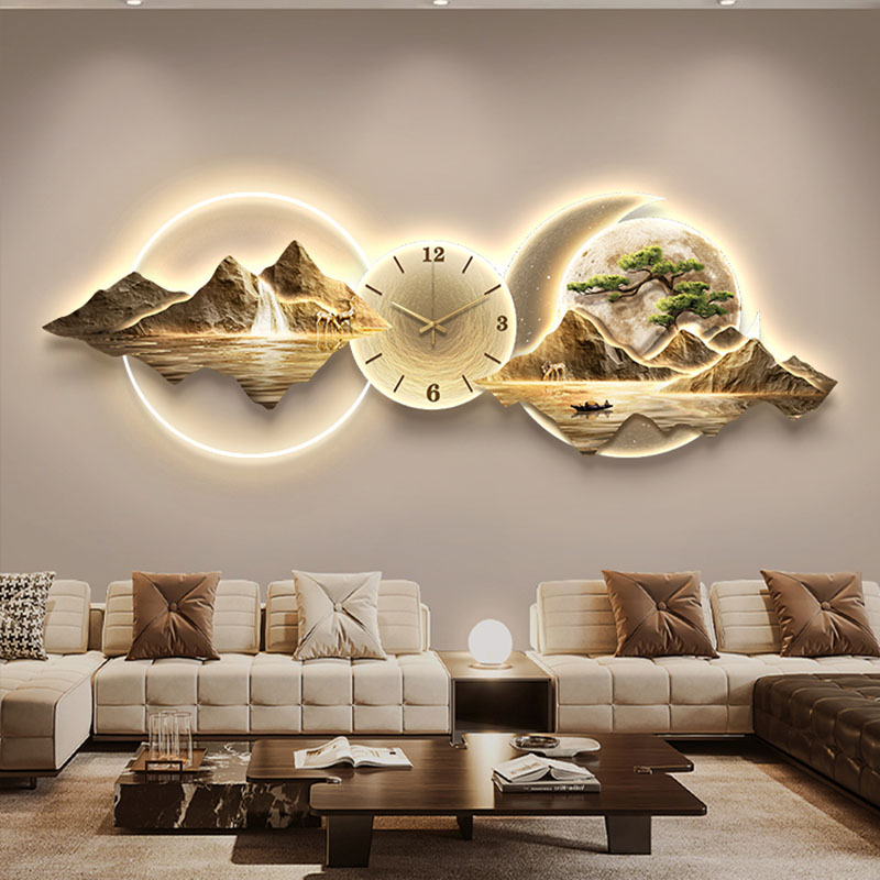 Lighting Home Decor Wall Clocks - Living Room Wall Clocks Art Mural