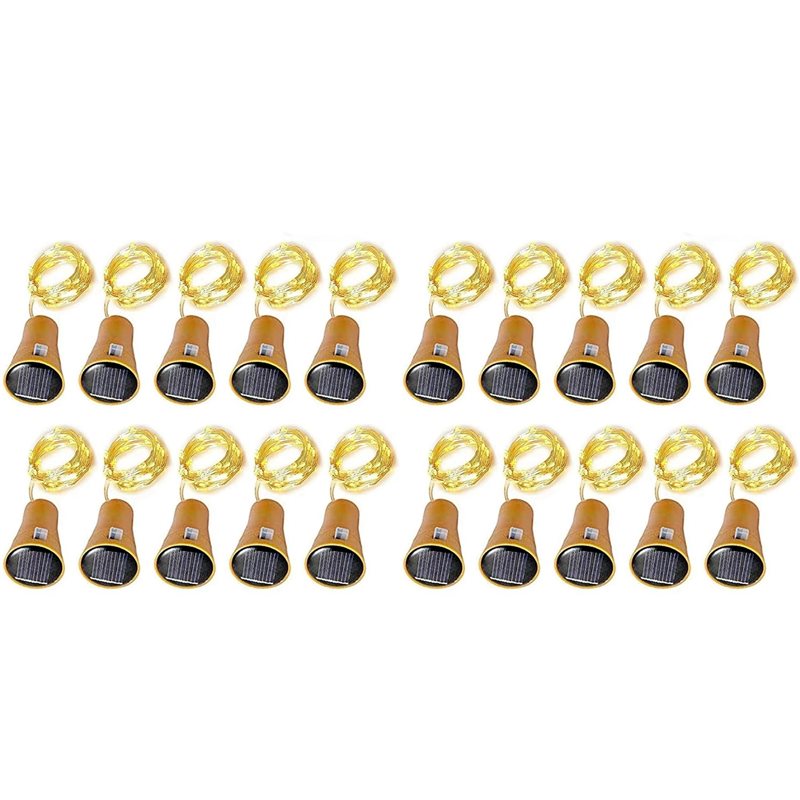 Decor Lighting Cork - ABXF-20Pcs Solar Wine Bottle String Light