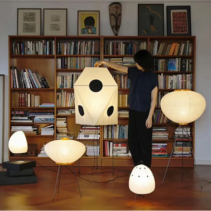 Floor Lamp Tripod - Japanese Akari Noguchi Rice Paper Floor