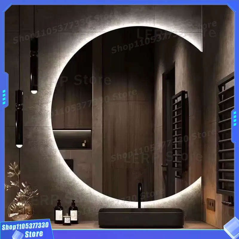 Modern LED Wall Mirror Semicir - Decor Lighting Solution ulasan dan harga