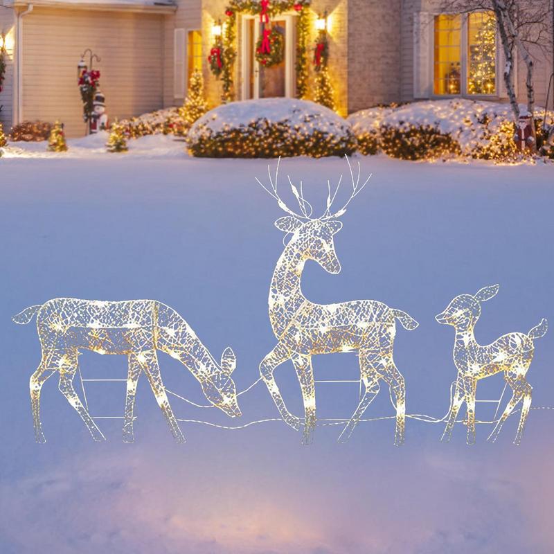 Reindeer Christmas Decoration  - Lighting Decoration Stand ulasan dan harga