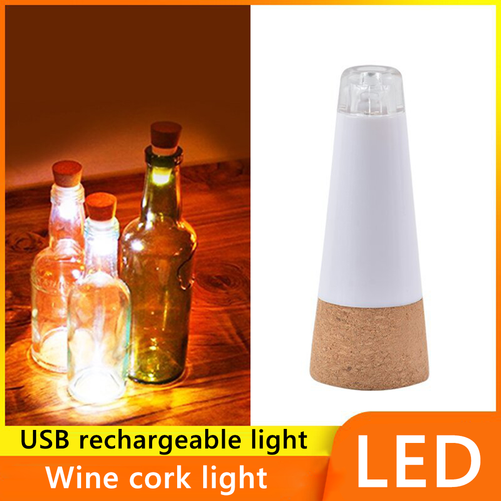 1/4pcs USB Wine Bottle Stopper - Decor Lighting Cork ulasan dan harga