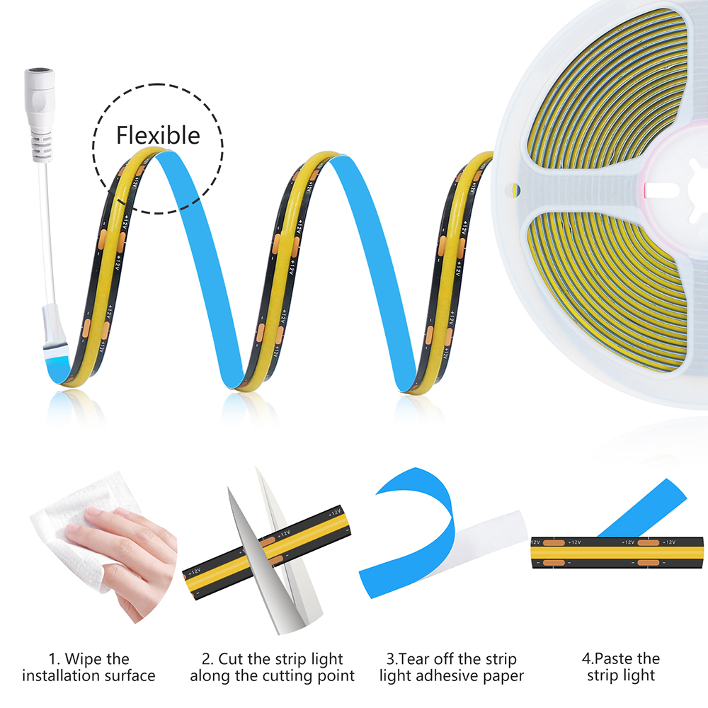 320LEDs COB LED Strip Light 12 - Decor Lighting Uk ulasan dan harga