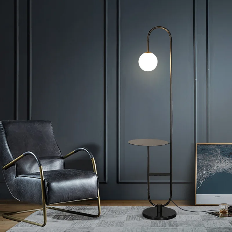 Modern LED Floor Lamp Gold Bla - Floor Lamp Tripod ulasan dan harga
