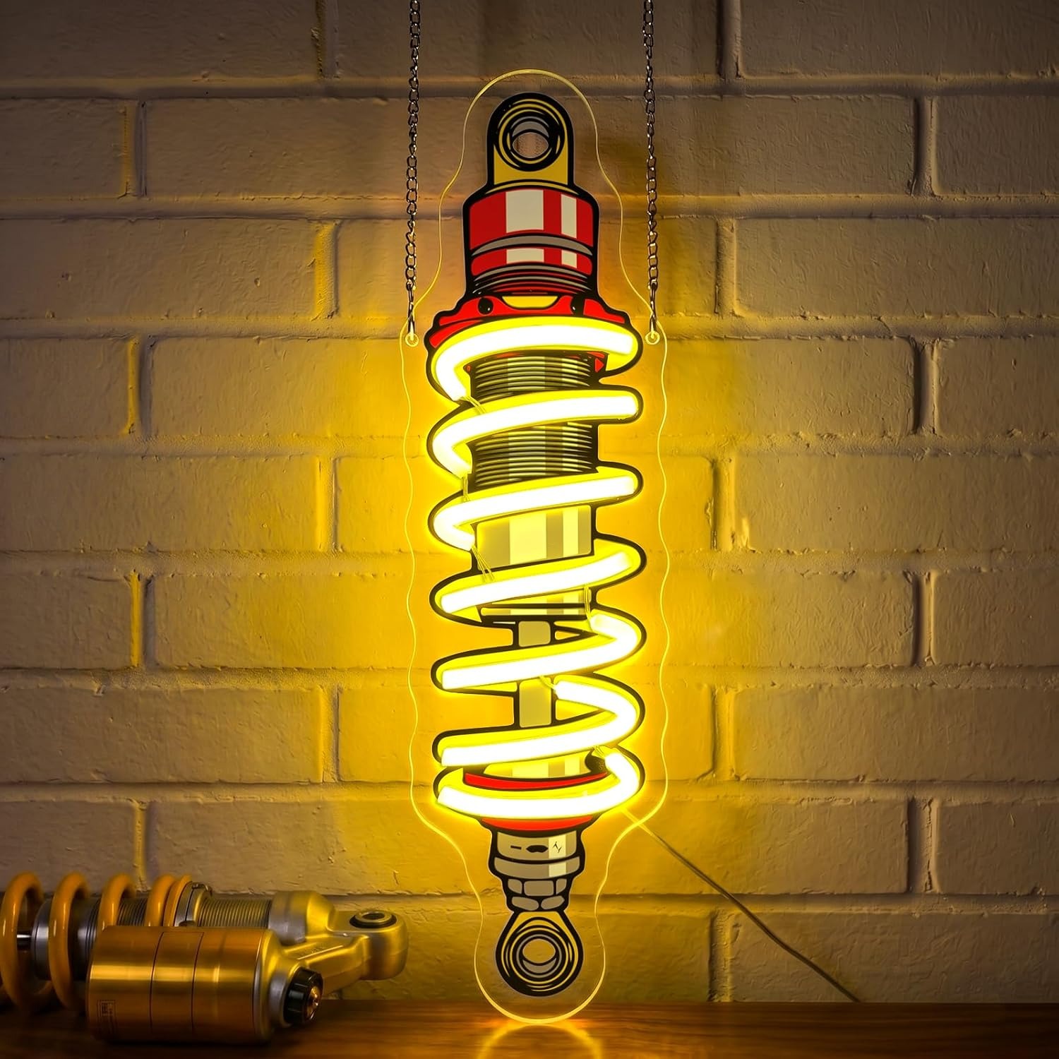 Shock Absorber LED Neon Light  - Garage Lighting Decor ulasan dan harga