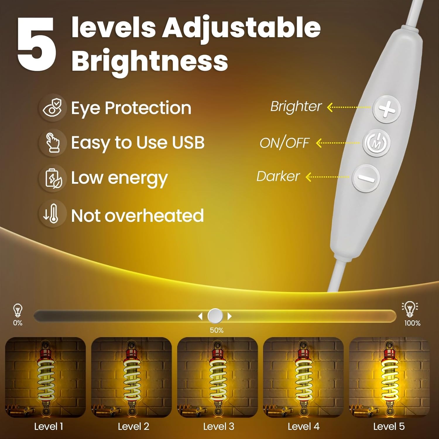 Shock Absorber LED Neon Light  - Garage Lighting Decor ulasan dan harga