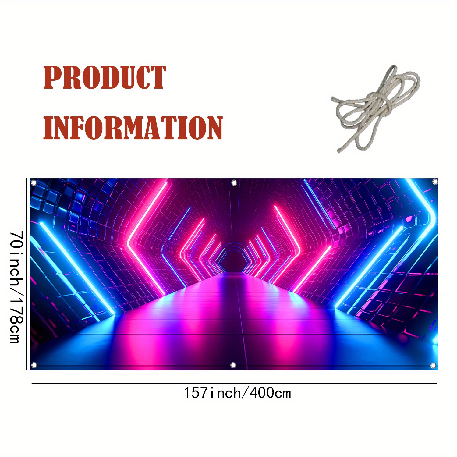 1 PC Creative Future Time Tunn - Garage Lighting Decor ulasan dan harga