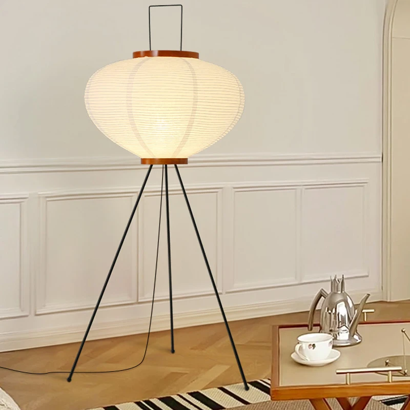 Wabi Sabi Noguchi Akari Japane - Floor Lamp Tripod ulasan dan harga