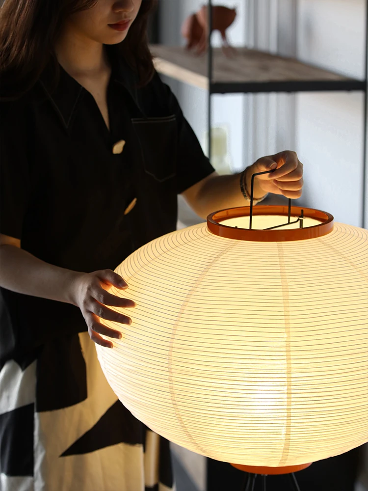 Wabi Sabi Noguchi Akari Japane - Floor Lamp Tripod ulasan dan harga