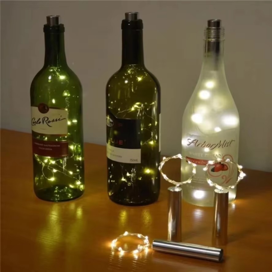 LED Wine Bottle Cork Starry Li - Decor Lighting Cork ulasan dan harga
