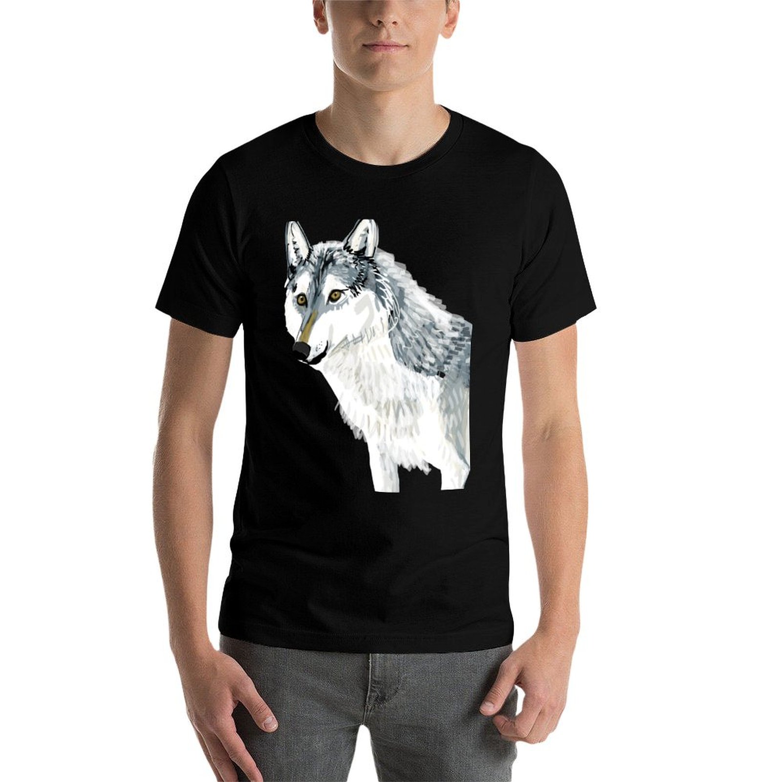 Totem Alberta Wolf T-Shirt Cas - Alberta Lighting & Decor Edmonton Ab ulasan dan harga