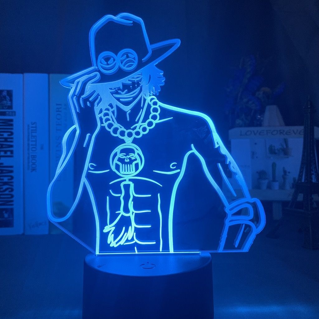 One Piece Ace Anime Cartoon Cu - Lighting Decoration Stand ulasan dan harga