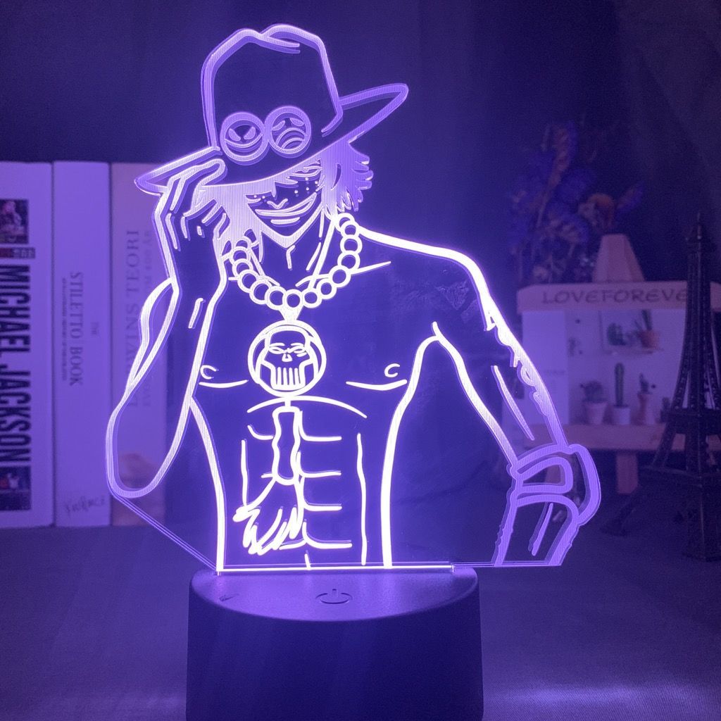 One Piece Ace Anime Cartoon Cu - Lighting Decoration Stand ulasan dan harga