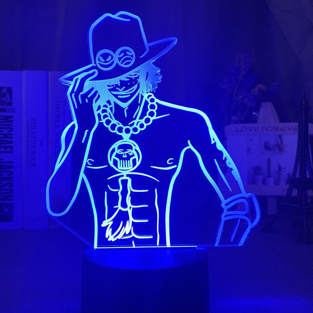 One Piece Ace Anime Cartoon Cu - Lighting Decoration Stand ulasan dan harga