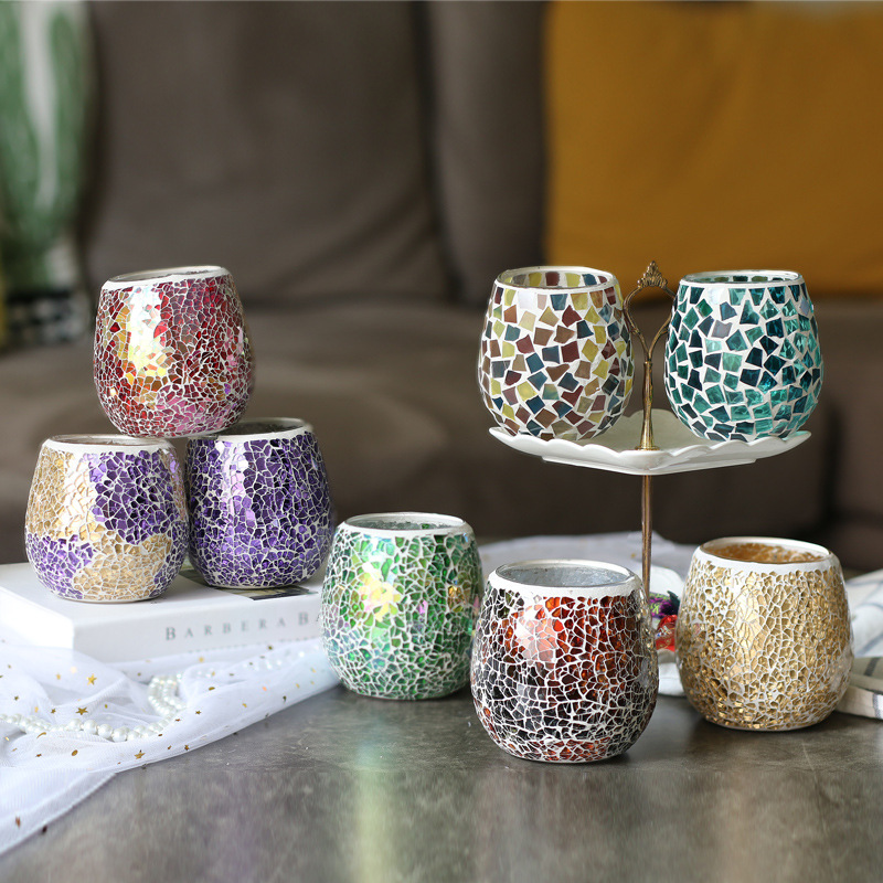 handmade mosaic patch candle h - Restaurant Lighting Decoration ulasan dan harga