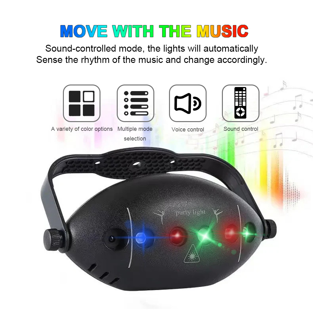2024 New LED 6-hole 72 Pattern - Lighting Effect Home Decor ulasan dan harga
