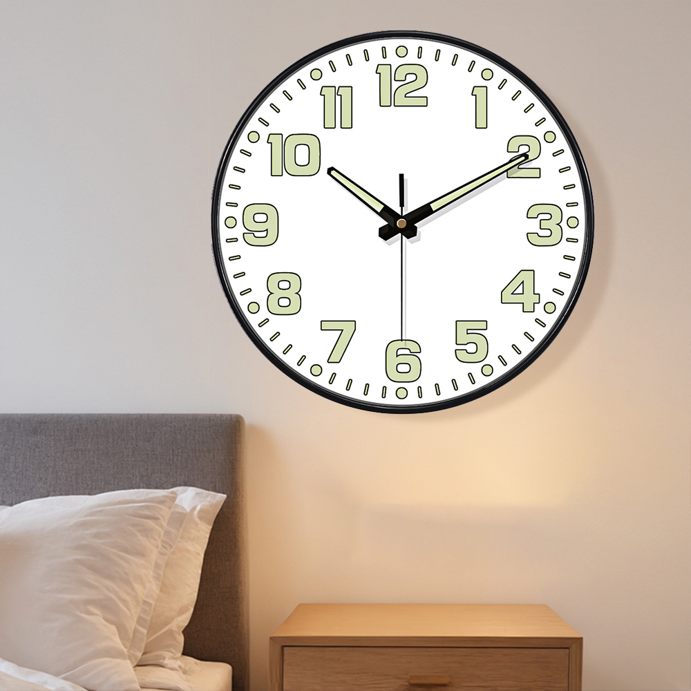 Luminous Wall Clock Light In D - Lighting Home Decor Wall Clocks ulasan dan harga