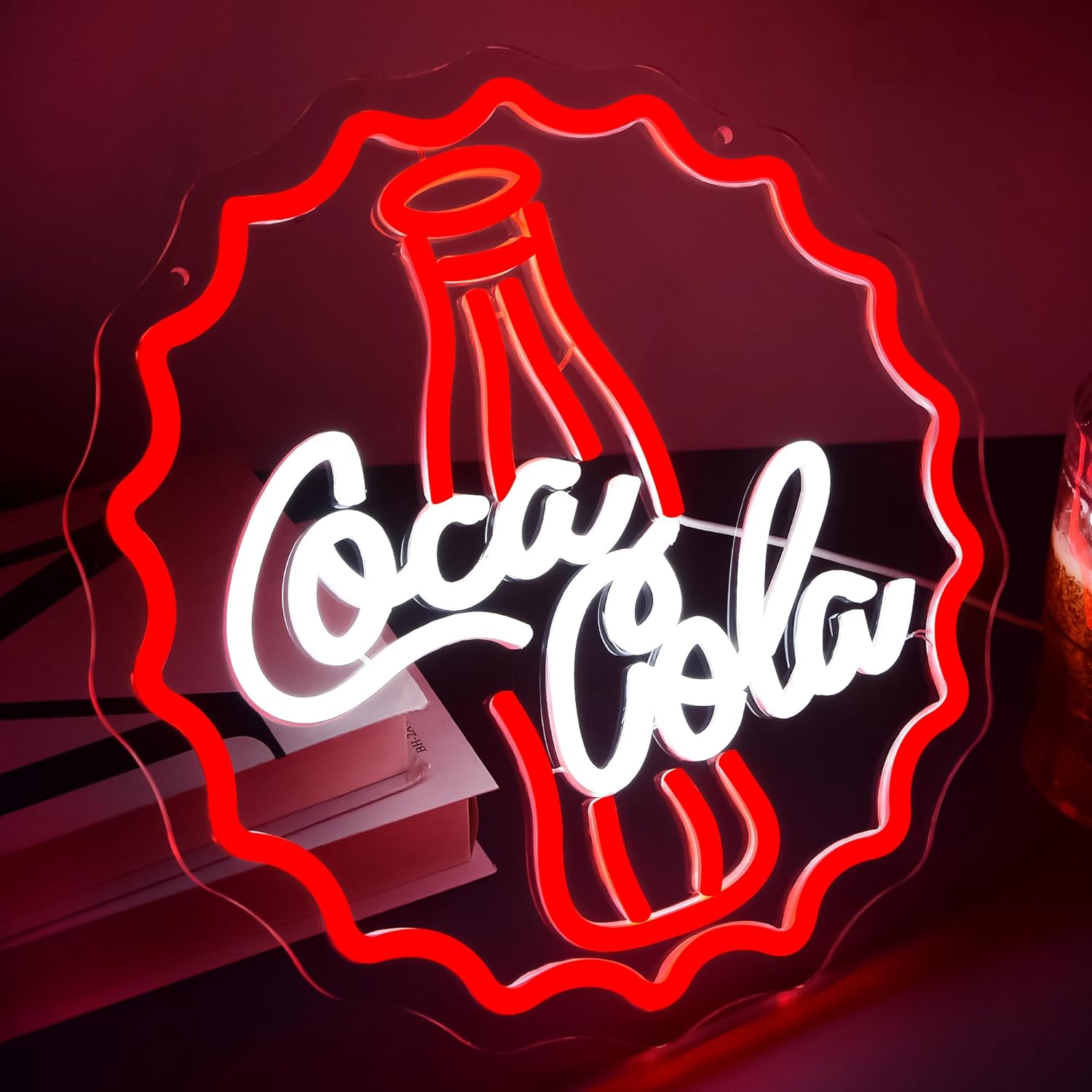 Cola Neon Sign Art Wall Light  - Restaurant Lighting Decoration ulasan dan harga
