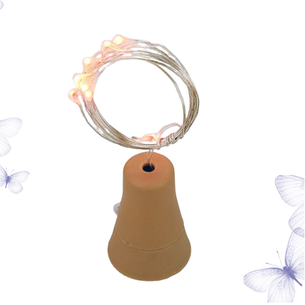 10 Leds Cork String Lights Cop - Decor Lighting Cork ulasan dan harga