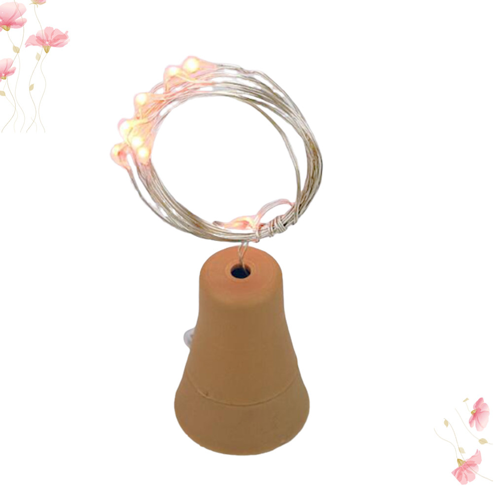 10 Leds Cork String Lights Cop - Decor Lighting Cork ulasan dan harga