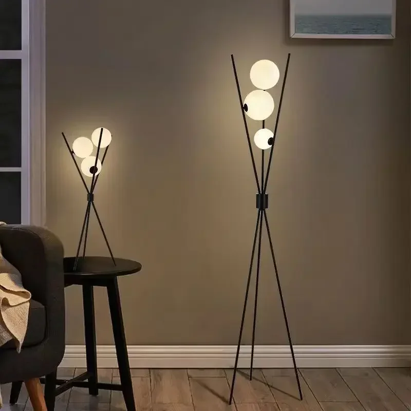 NEW Nordic Modern Minimalist F - Floor Lamp Tripod ulasan dan harga