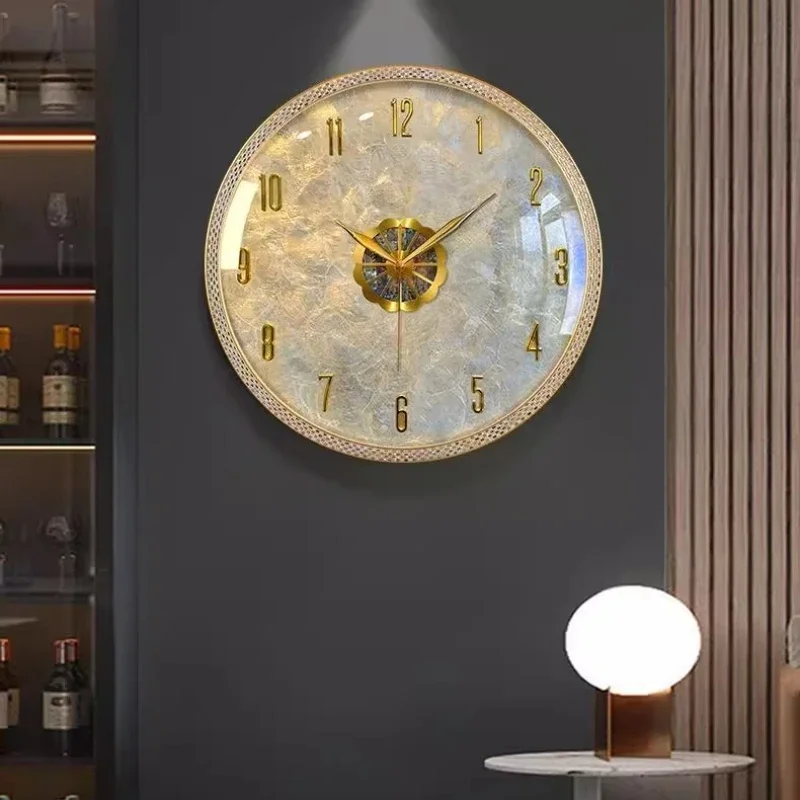Modern Light Luxury Living Roo - Lighting Home Decor Wall Clocks ulasan dan harga