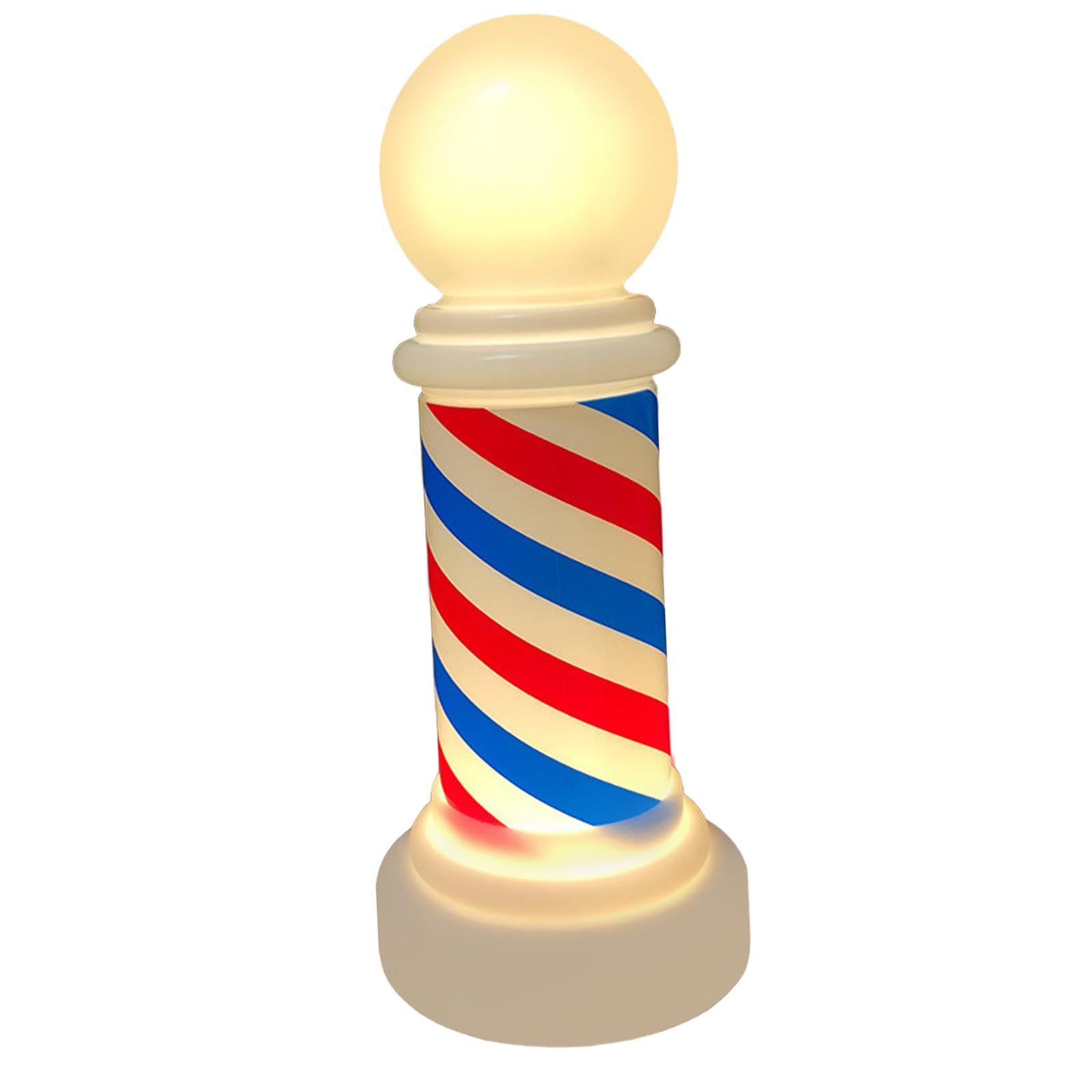 Barber Sign Rotating LED Lamp  - Decor Lighting Solution ulasan dan harga
