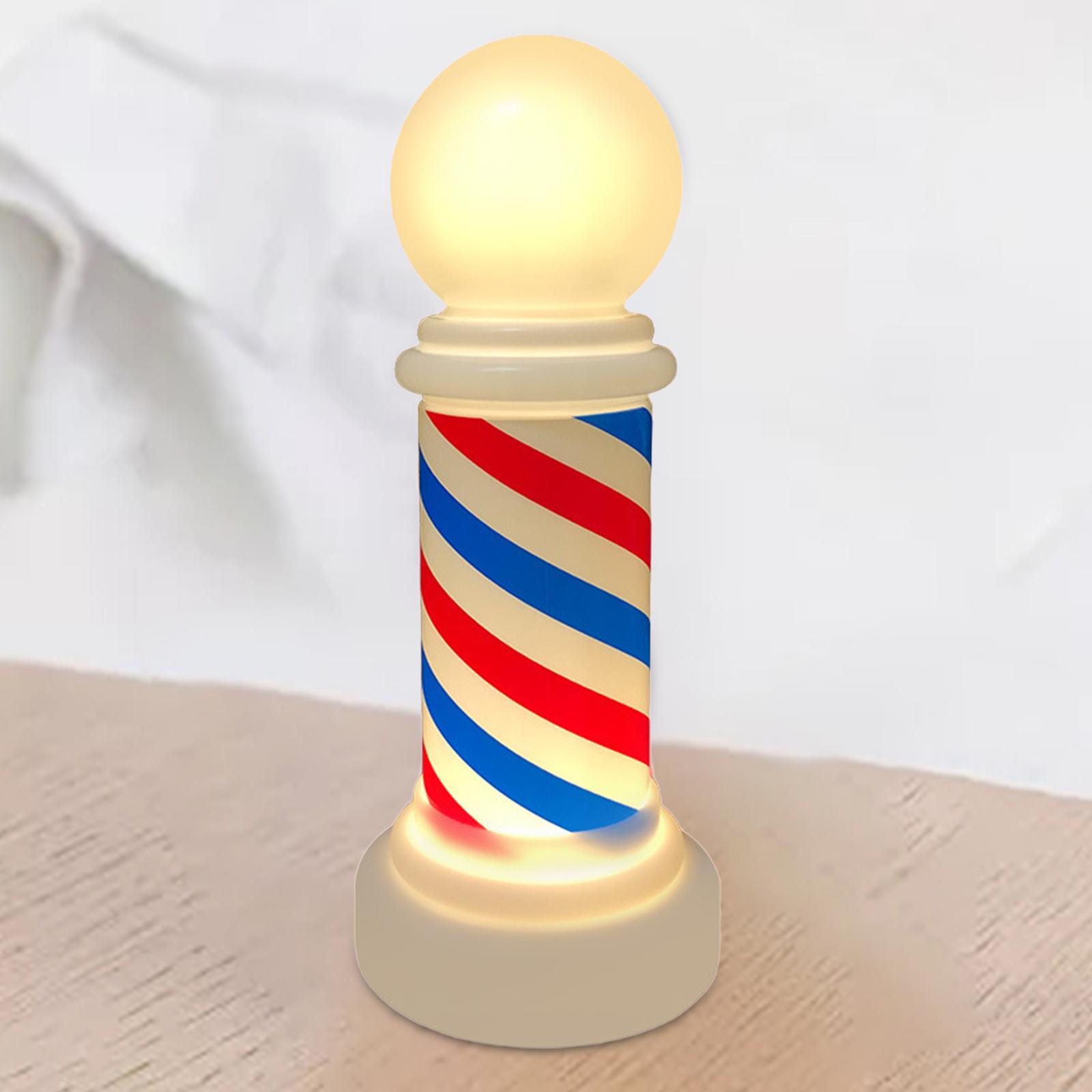 Barber Sign Rotating LED Lamp  - Decor Lighting Solution ulasan dan harga