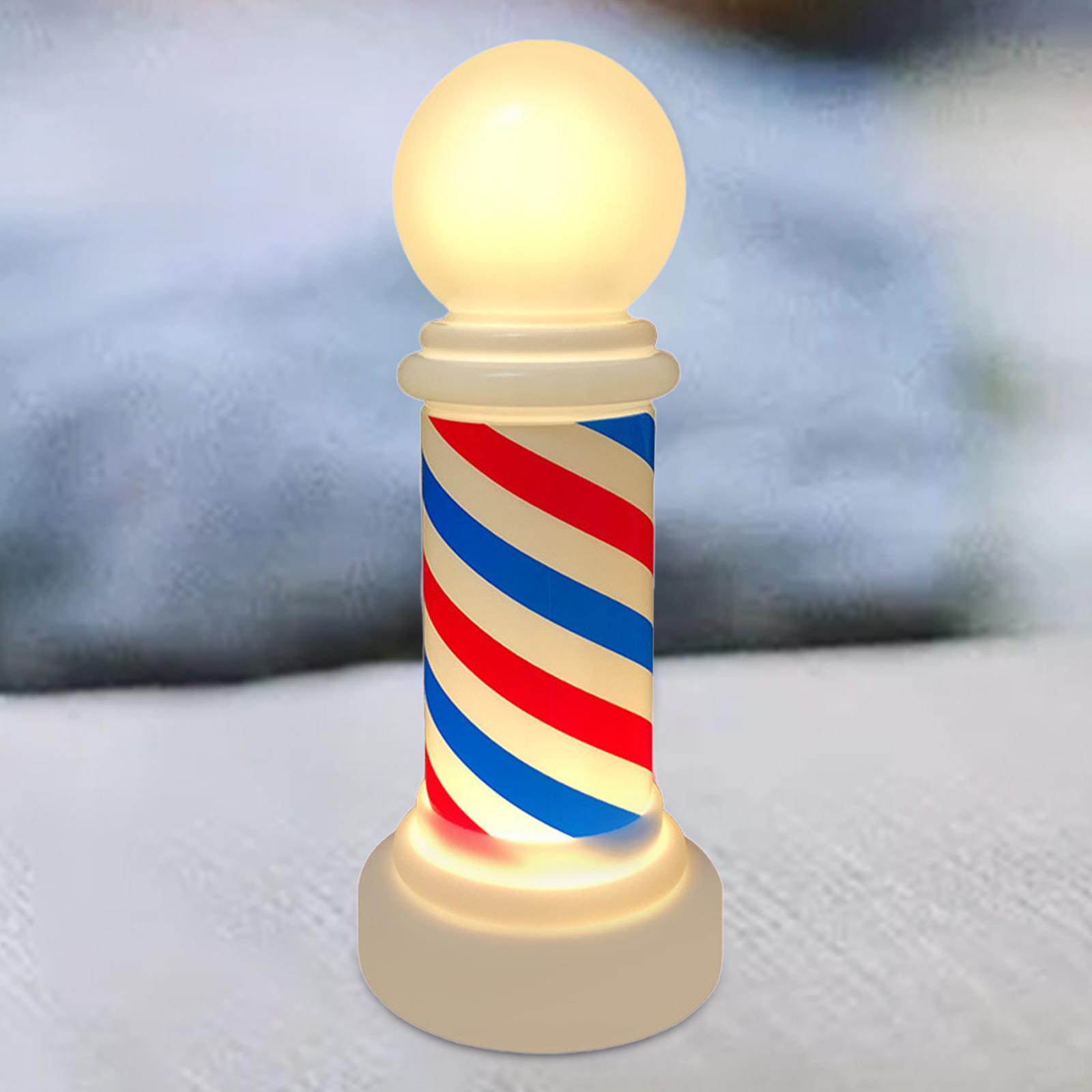 Barber Sign Rotating LED Lamp  - Decor Lighting Solution ulasan dan harga