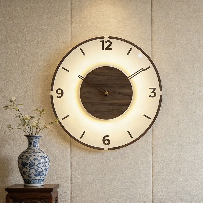Minimalist Wall Clock Transpar - Lighting Home Decor Wall Clocks ulasan dan harga