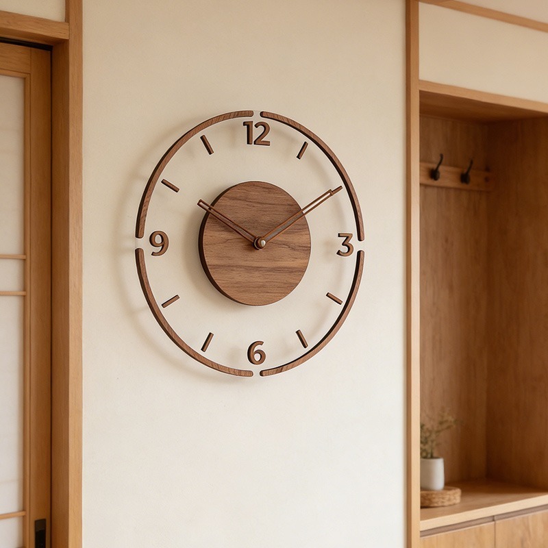 Minimalist Wall Clock Transpar - Lighting Home Decor Wall Clocks ulasan dan harga