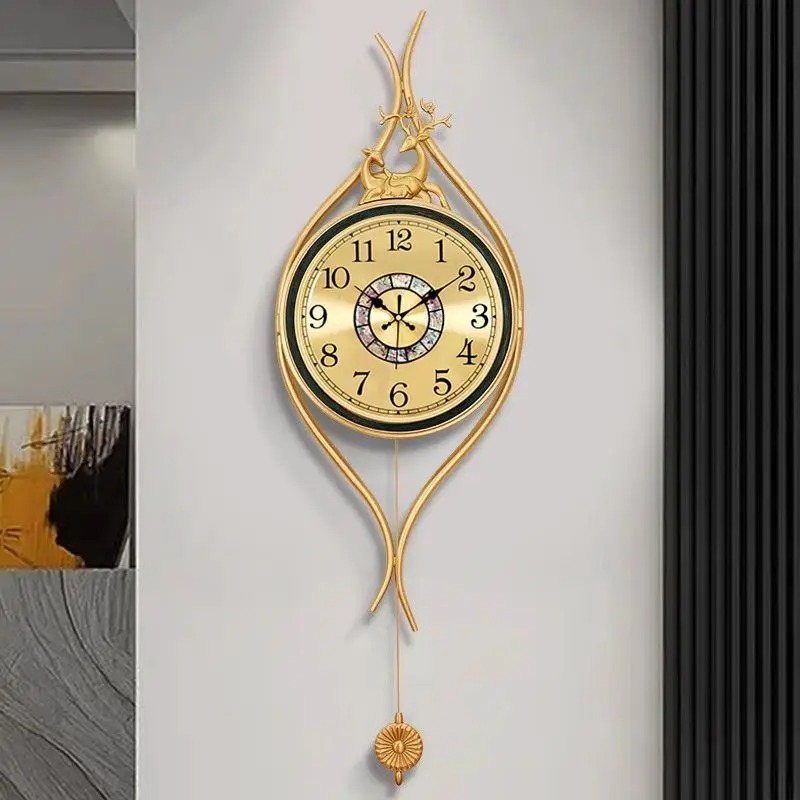 European-style Brass Wall Cloc - Lighting Home Decor Wall Clocks ulasan dan harga