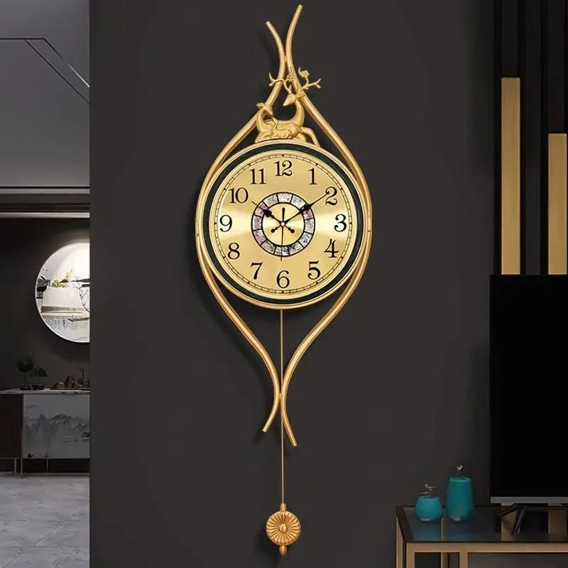 European-style Brass Wall Cloc - Lighting Home Decor Wall Clocks ulasan dan harga