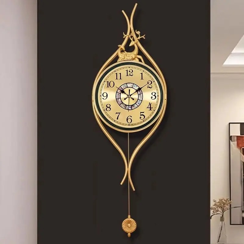 European-style Brass Wall Cloc - Lighting Home Decor Wall Clocks ulasan dan harga