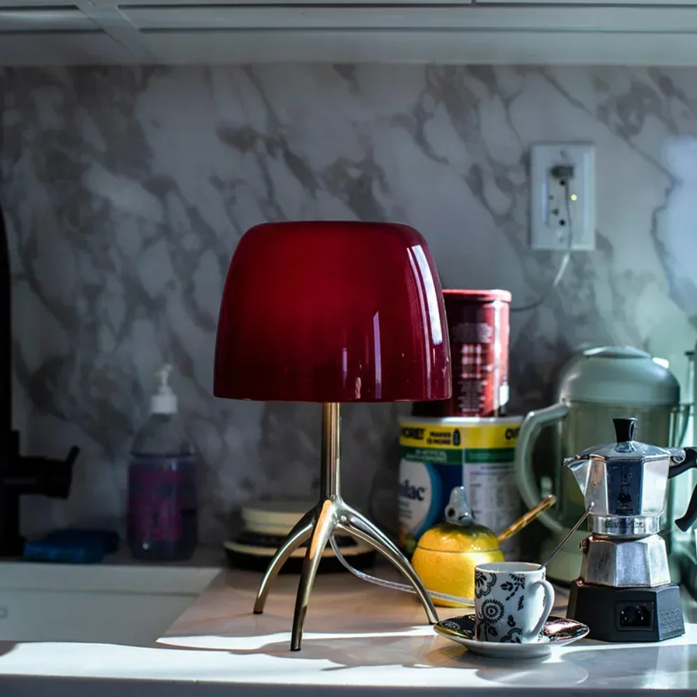 Italian Vintage Glass Table La - Floor Lamp Tripod ulasan dan harga