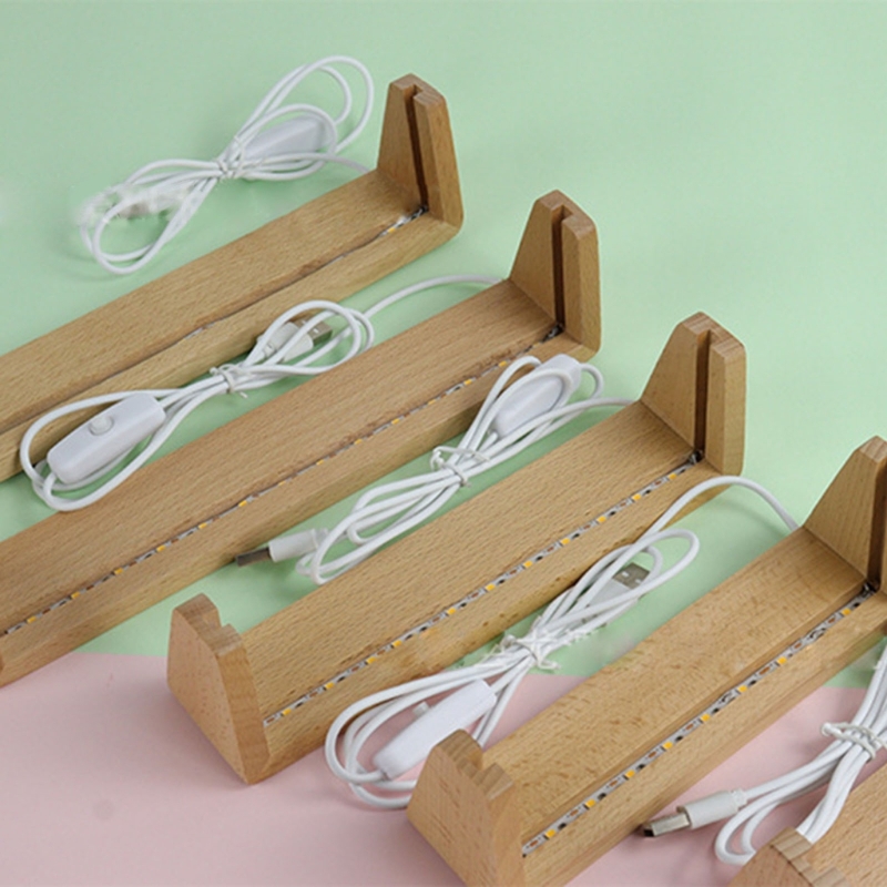 5/6/7/8/10Inch Wooden U-Shape  - Lighting Decoration Stand ulasan dan harga