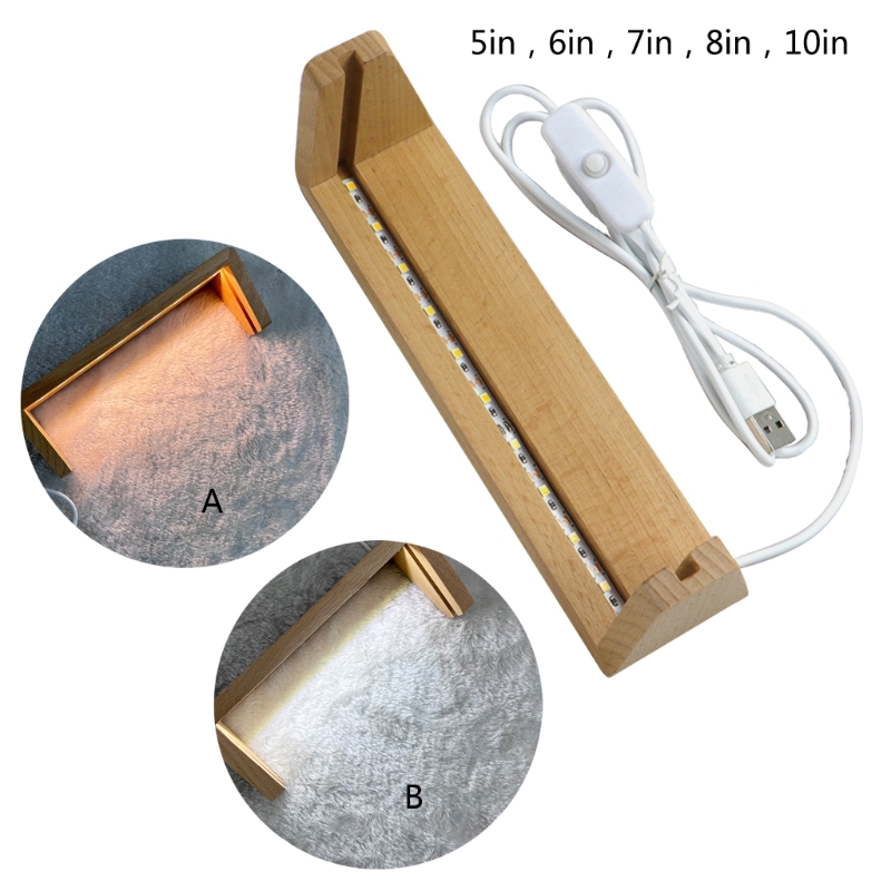5/6/7/8/10Inch Wooden U-Shape  - Lighting Decoration Stand ulasan dan harga