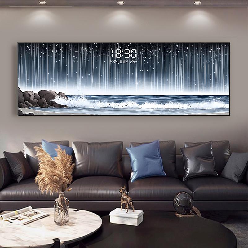 Temperature Date Wall Clock Lu - Lighting Home Decor Wall Clocks ulasan dan harga