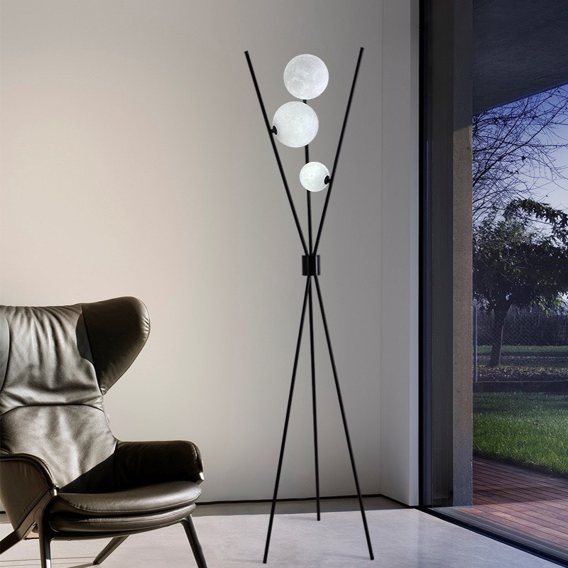 Nordic Modern Moon Floor Lamp  - Floor Lamp Tripod ulasan dan harga