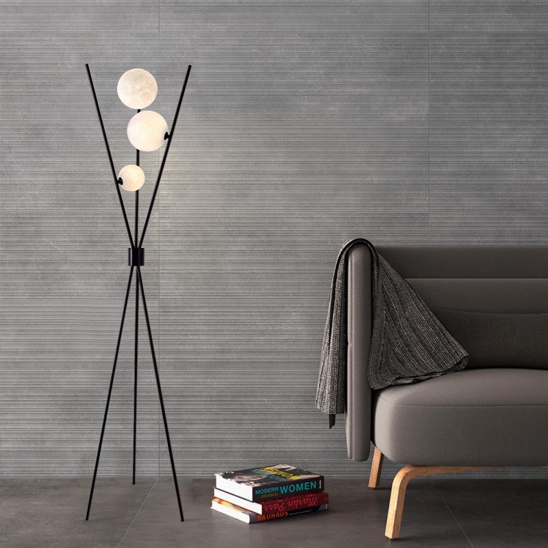 Nordic Modern Moon Floor Lamp  - Floor Lamp Tripod ulasan dan harga