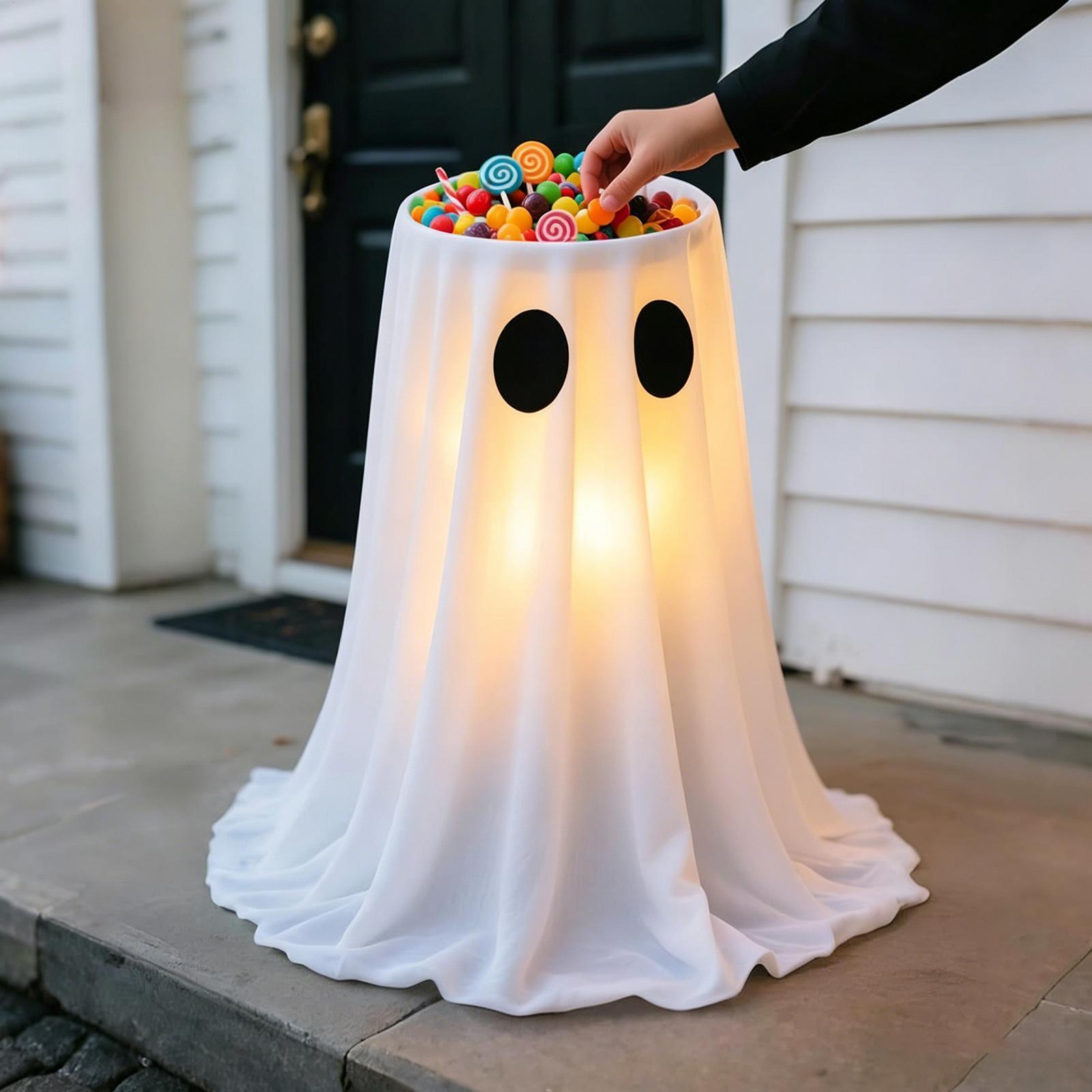 Light Up Ghost Decorations 8 M - Lighting Decoration Stand ulasan dan harga