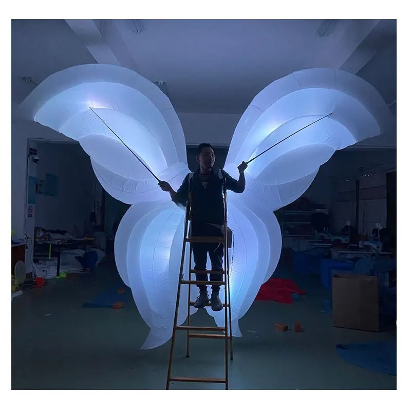Fancy White Inflatable Flower  - Decor Lighting The Parade ulasan dan harga