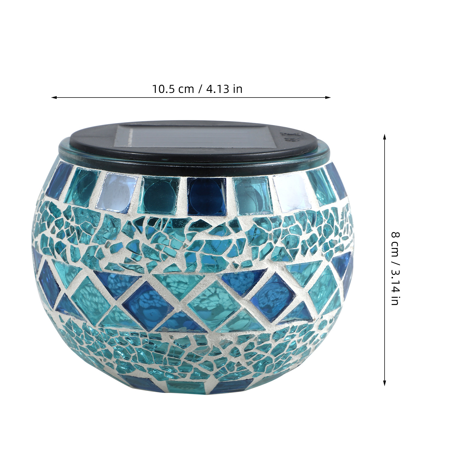 Mosaic Light Solar Glass Decor - Decor Lighting Solution ulasan dan harga