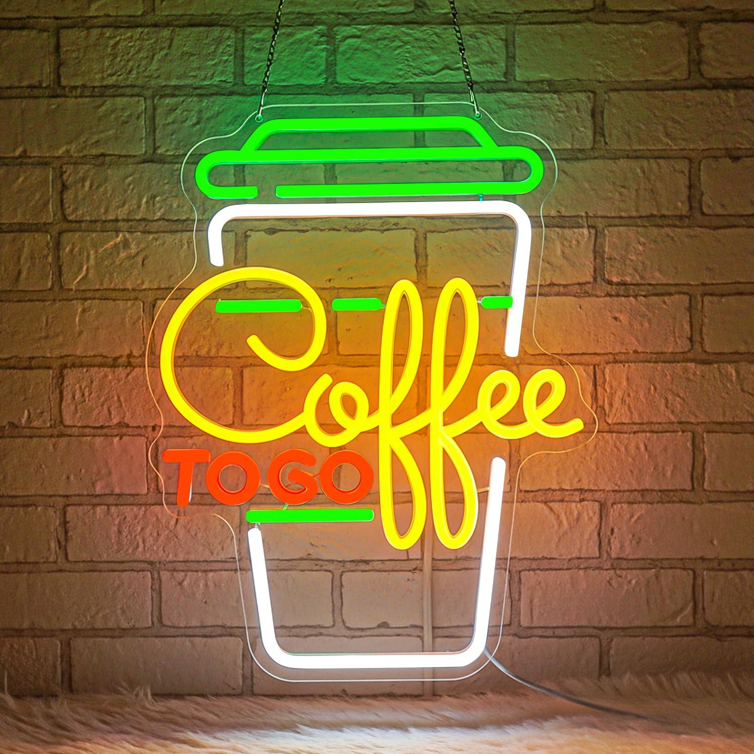 Coffee Neon Sign USB Dimmable  - Restaurant Lighting Decoration ulasan dan harga