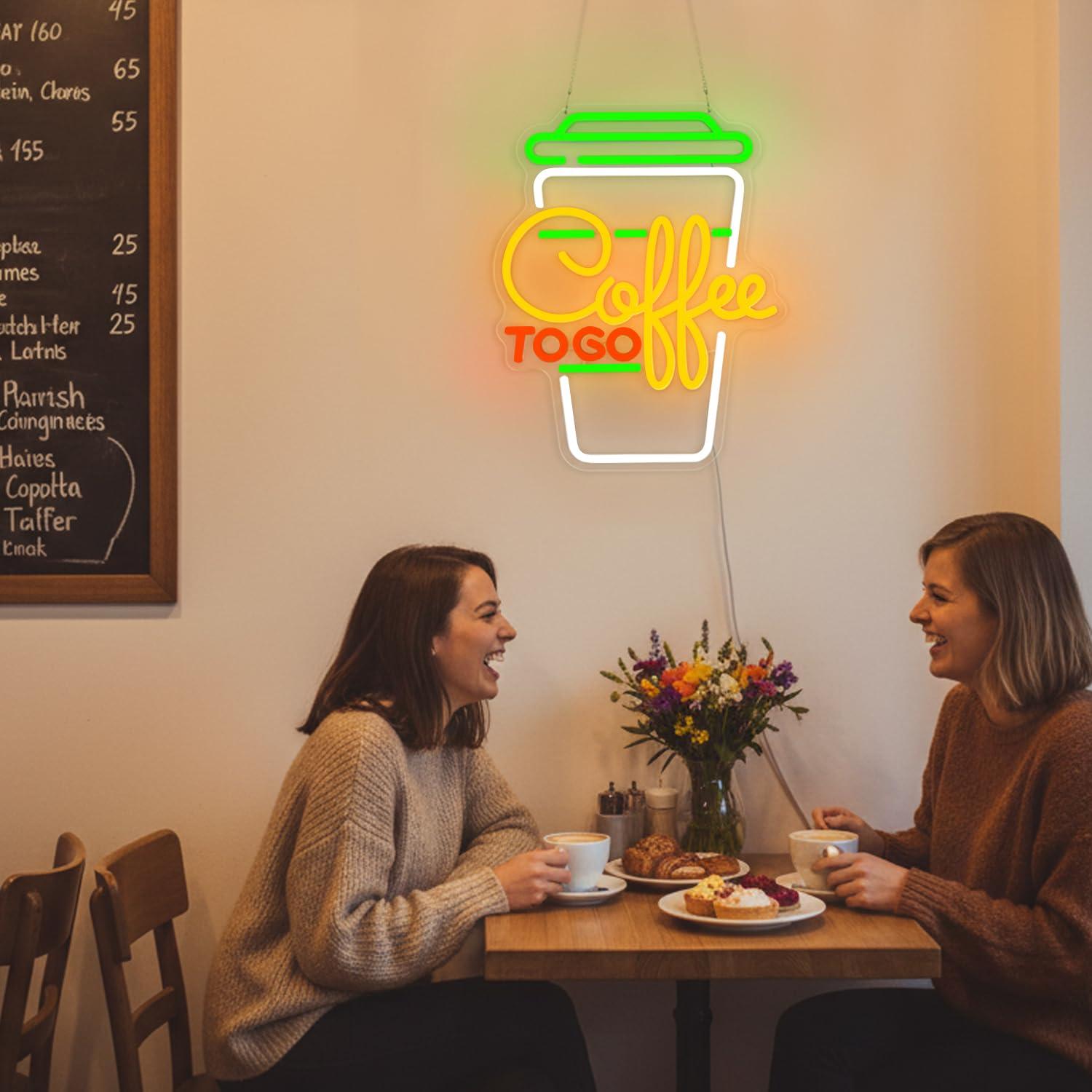 Coffee Neon Sign USB Dimmable  - Restaurant Lighting Decoration ulasan dan harga