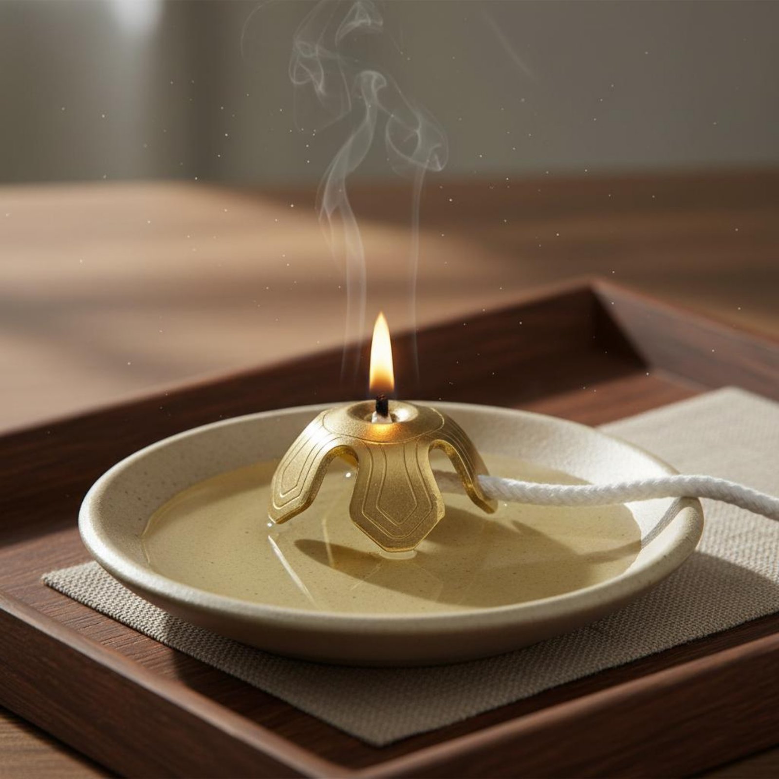 Oil Lamp Wick Holder Decorativ - Lighting Decoration Stand ulasan dan harga